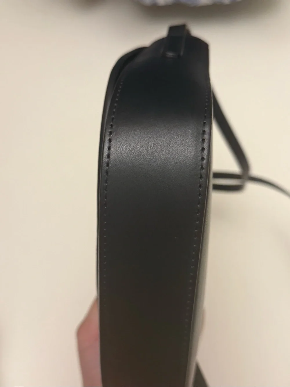 Mansur Gavriel Classic Mini Leather Crossbody Saddle Bag